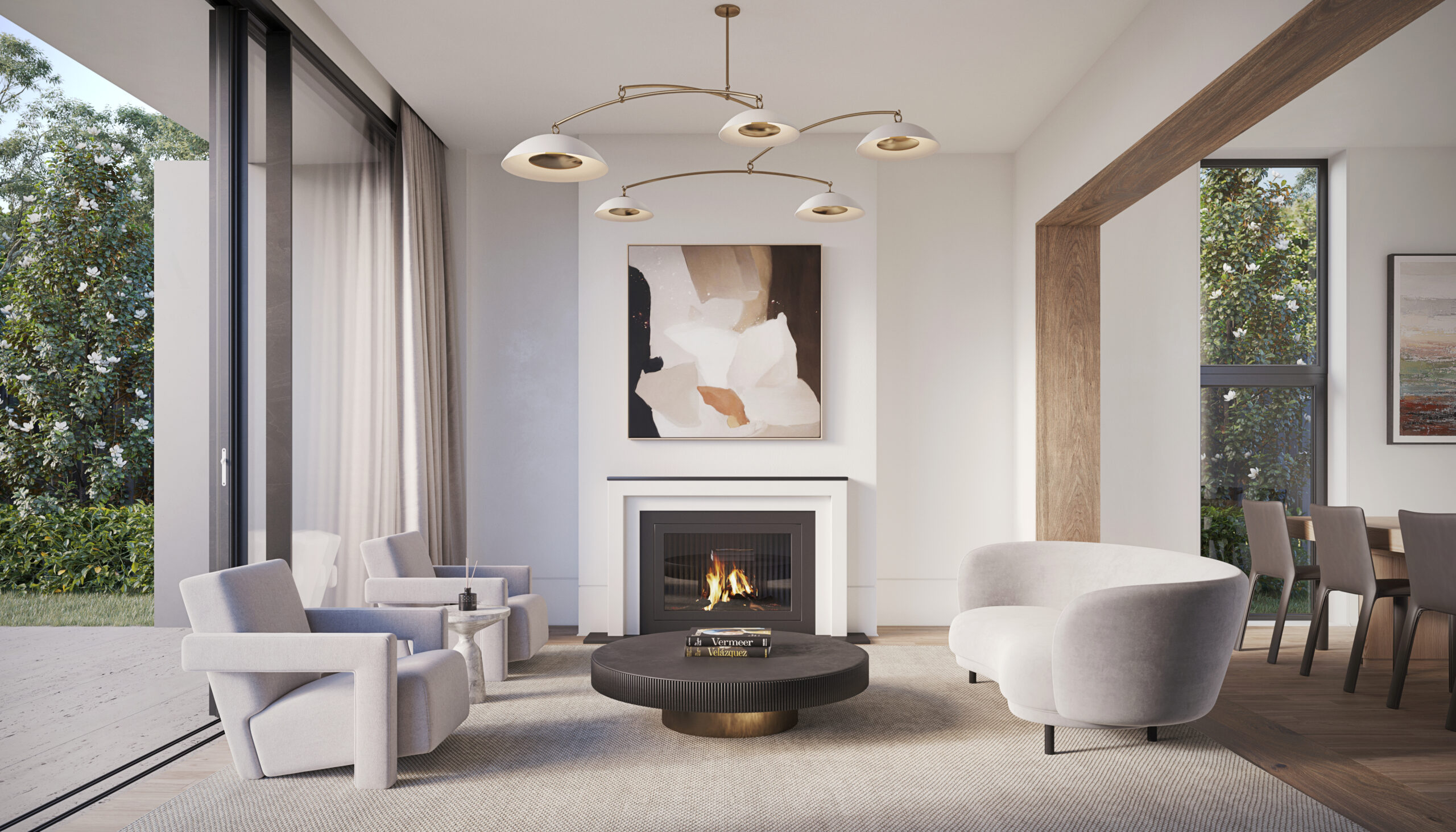 105 - Mobile 5 - White Stone Bisque - Satin Brass - Credit Ted Bradley Studio